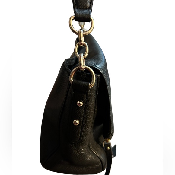 Like New Chester Black Leather Kate Spade ♠️ New York Shoulder Handbag - Picture 5 of 6